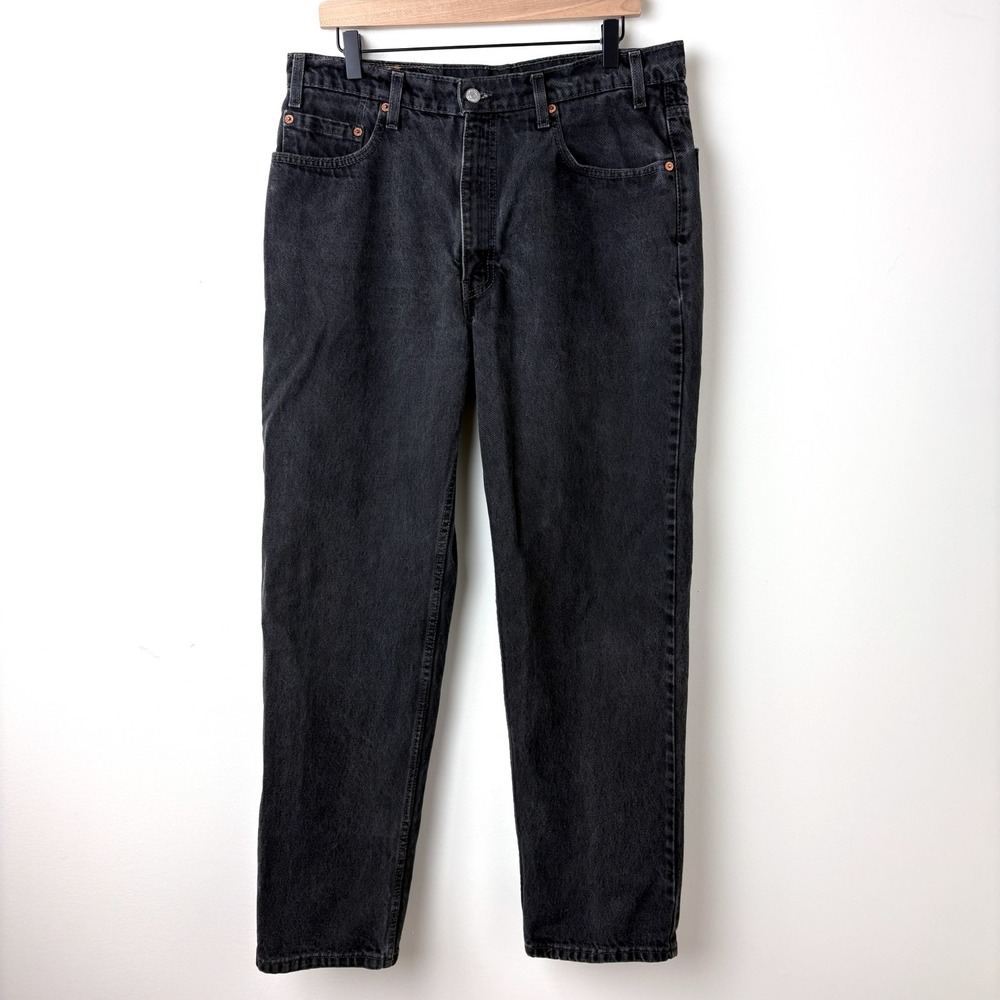 VTG Levi's 550 Mens 36x32 Black Y2K Skater‎ Baggy 100% Cotton - Made in Canada